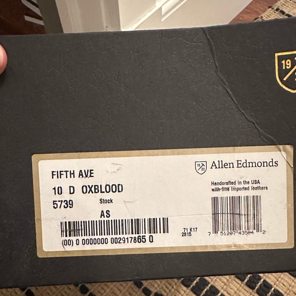 Allen Edmonds Fifth Avenue Cap-toe Oxford Dress Shoe - Picture 9 of 9